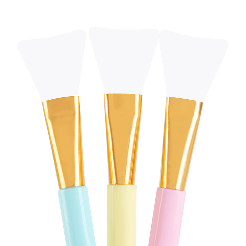 Zonyin 7 Color Soft Head Silicone Facial Mask Brush Set Single Head Beauty Brush Film Adjustment Stick Silicone Makeup Brush Set