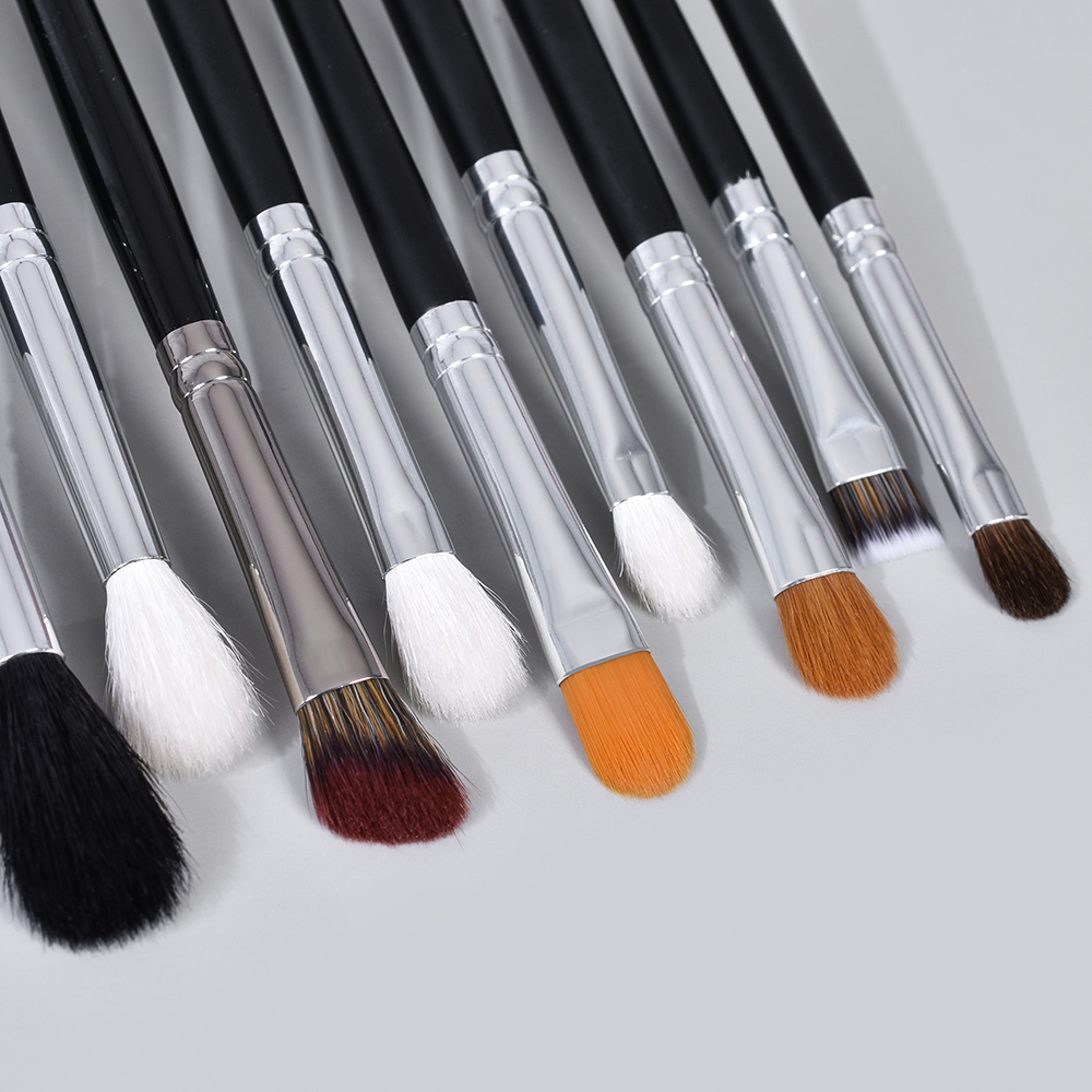 Daily Queen &amp; Morp H 30pcs Sepr Series Black Animal Goat Hair Professional Powder Foundation Eyeshadow Makeup Brush Set
