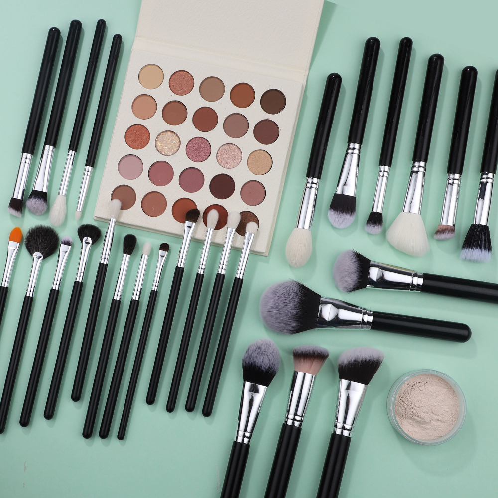 40pcs Face Eye Makeup Brush Set Complete Function Professional for Powder Blush Eye Shadow Blending for Daily Makeup