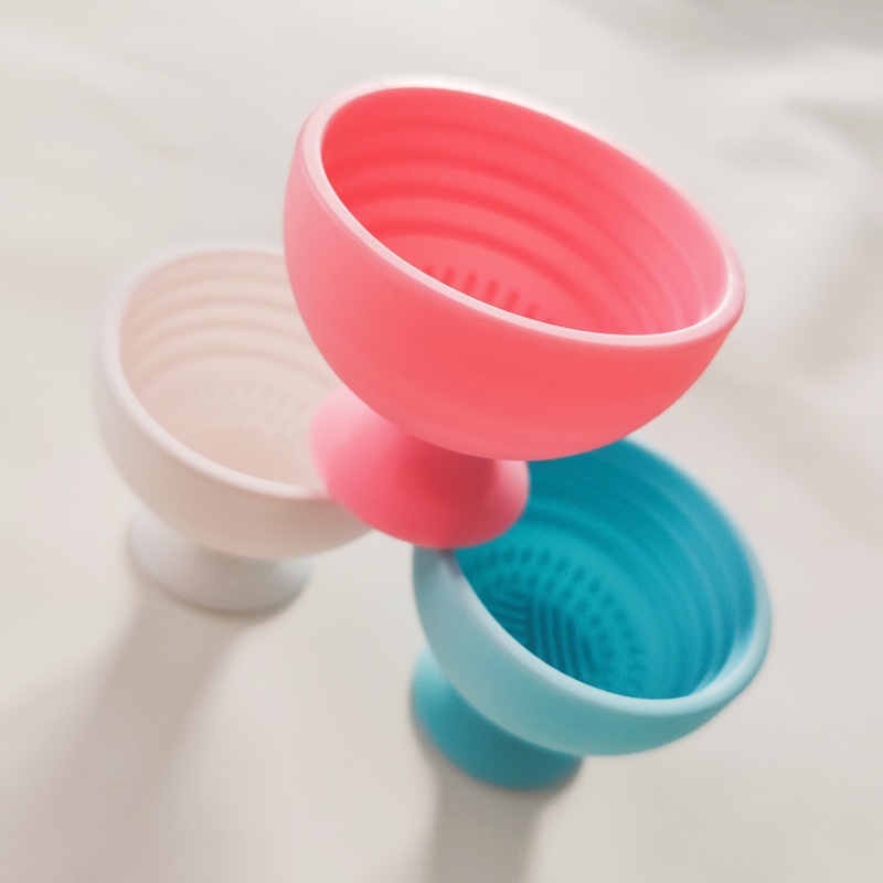 Silicone Soft Makeup Brush Cleaner Pad Mat Board Instant Dry Portable Washing Tool Spot Scrubber Suction Cups Home Commercial