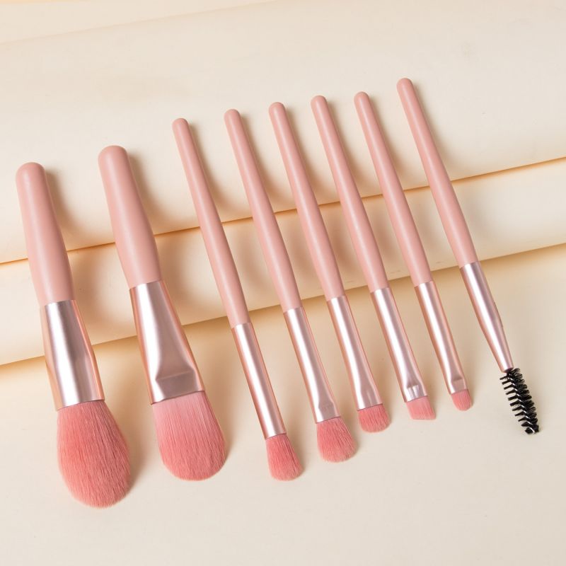 High Quality Customizable Makeup Powder Brushes Quality Face Powder Brushes 8pcs Set for Concealer Application