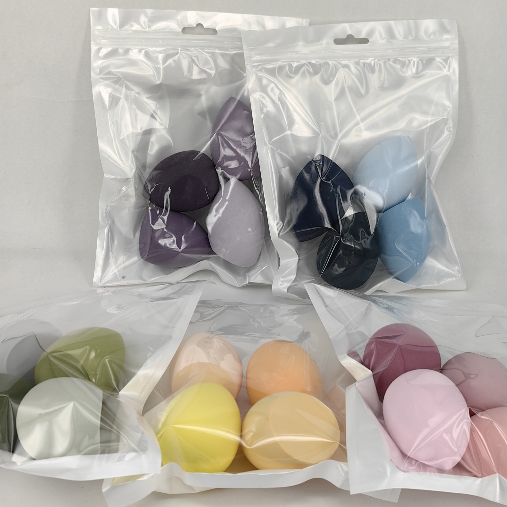 Custom Logo Eco Friendly Makeup Sponge Microfiber Flat Soft Makeup Blender Sponge Set Non Latex Free Makeup Sponge