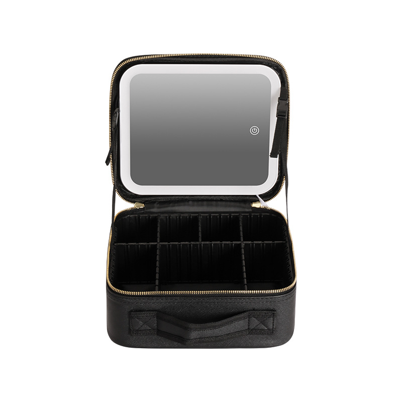 Travel Makeup Bag with LED Mirror Feature 2