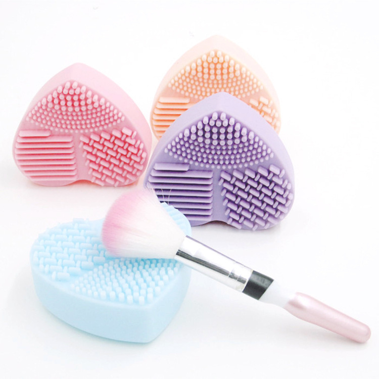 Silicone Brush Cleaner Cosmetic Make up Washing Brush Gel Cleaning Mat Foundation Makeup Brush Cleaner Pad Scrubber Board