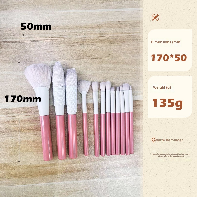 Wholesale High Quality 12 Pcs Soft Makeup Brush Set Powder Blush Eyeliner Eyeshadow Brushes Beauty Tools