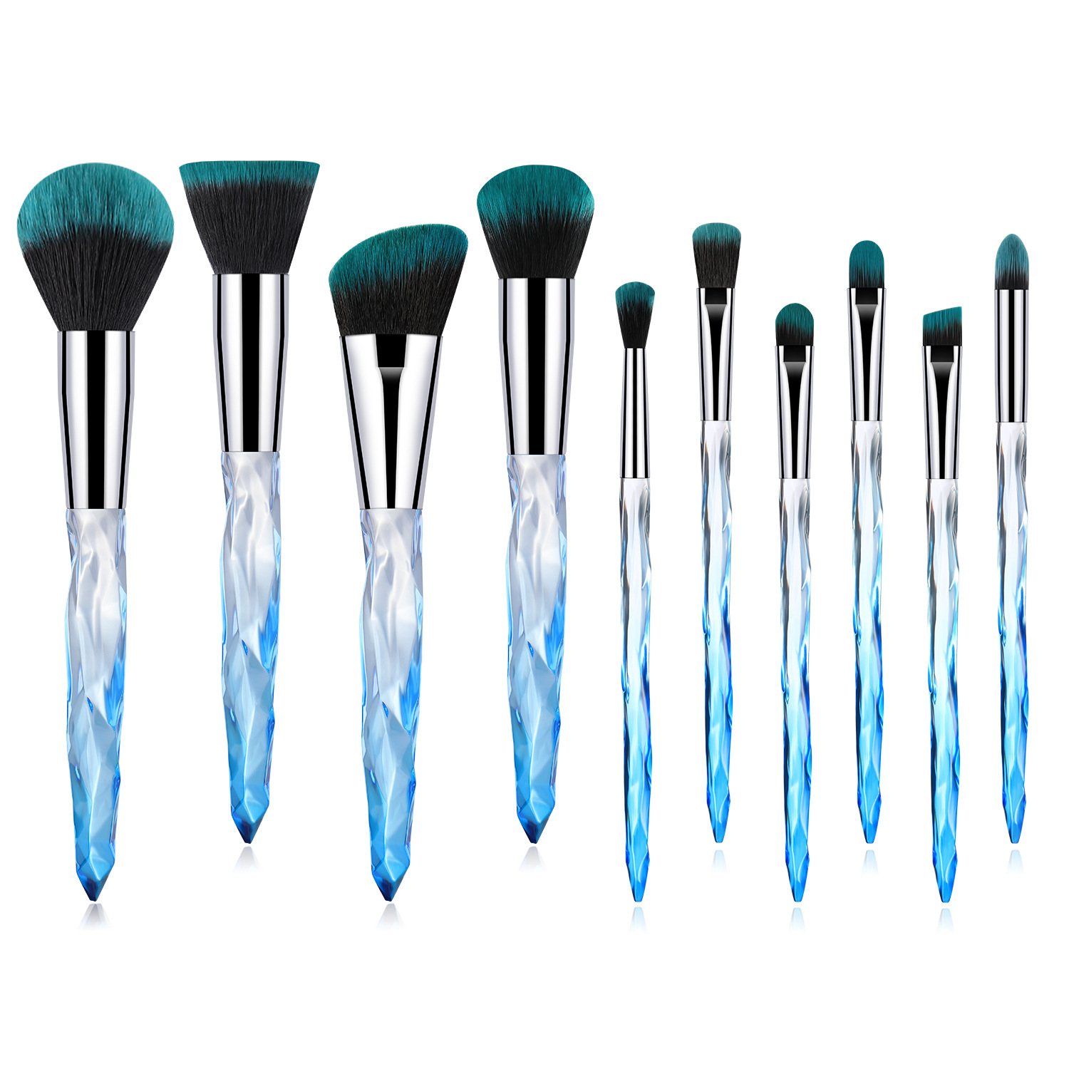 Makeup Brushes Set With Soft Synthetic Hairs for Face With Bag