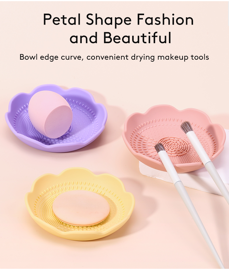 Silicone Flower Makeup Brush Cleaner Detail 2