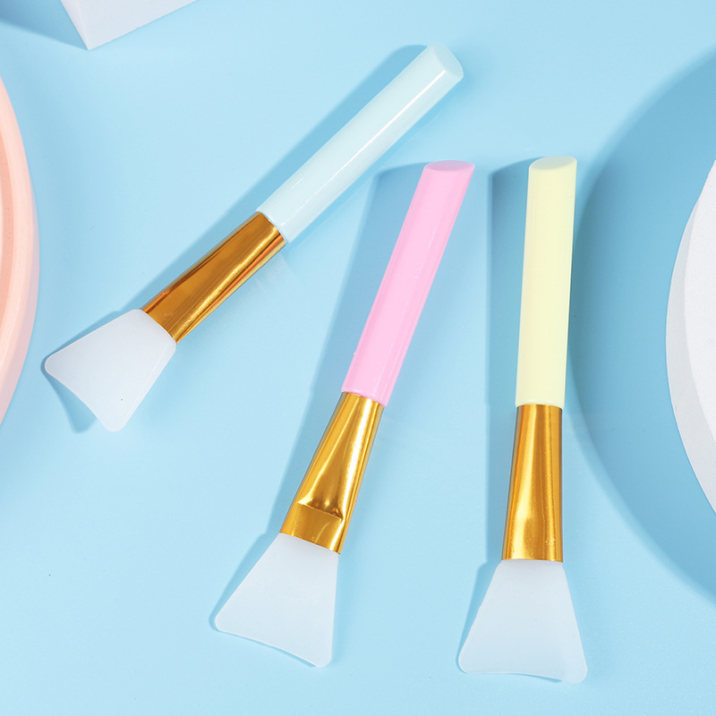 Zonyin 7 Color Soft Head Silicone Facial Mask Brush Set Single Head Beauty Brush Film Adjustment Stick Silicone Makeup Brush Set