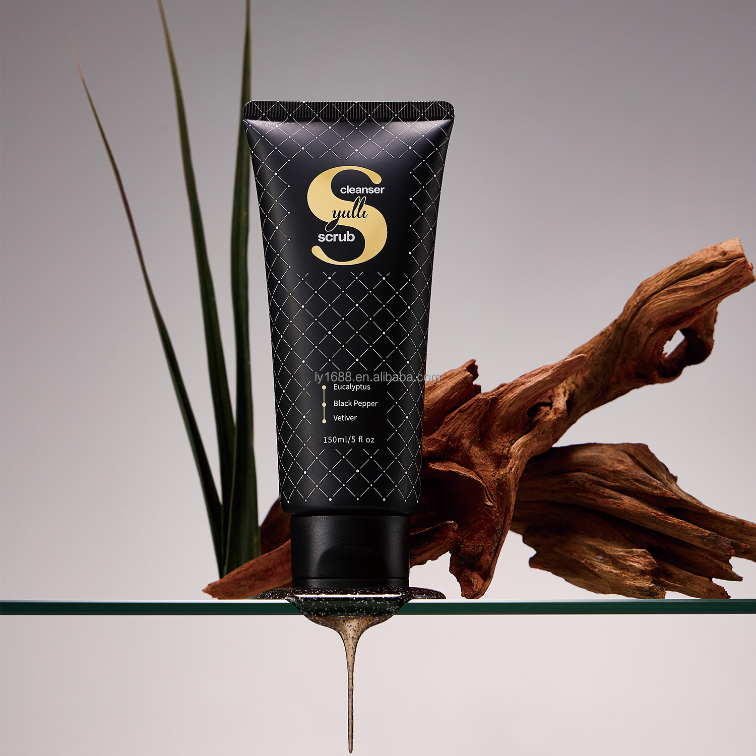 Amino Acid Organic Facial Scrub Cleanser For Men Dual Physical Exfoliating Deep Pore Cleansing Moisturizing EU Compliant