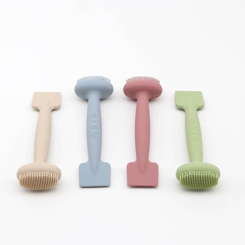 Hot Selling Multiple Colors Available Facial Mask Spatula Double Sided Cosmetic Spatula Soft Silicone Face Mask Brush