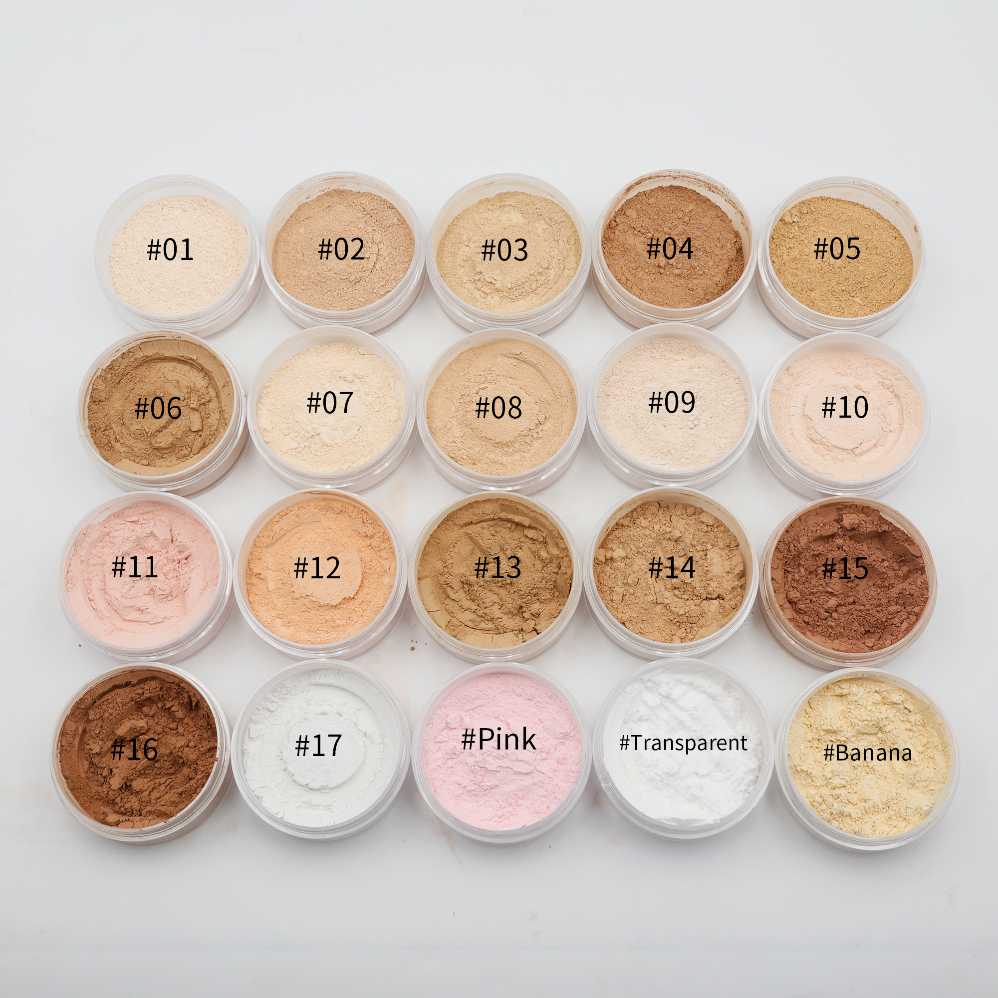 Matte Loose Powder Multi-Color Cosmetic Setting Powder Oil-Control Brightening Concealer Dark Setting Powder