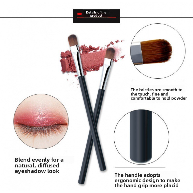 Beauty Tools Basic Artificial Fiber Eyeshadow Brush Single Portable Eye Makeup Brush for Beginners Detail Blending Color Makeup