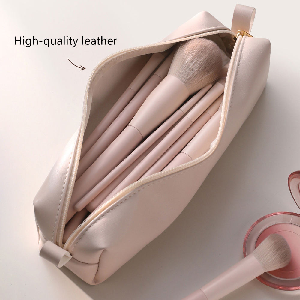 13-piece Beginner Eco-friendly Makeup Brush Set-Luxurious pink Custom-made Private Brand Travel-Friendly Makeup Brushes Storage