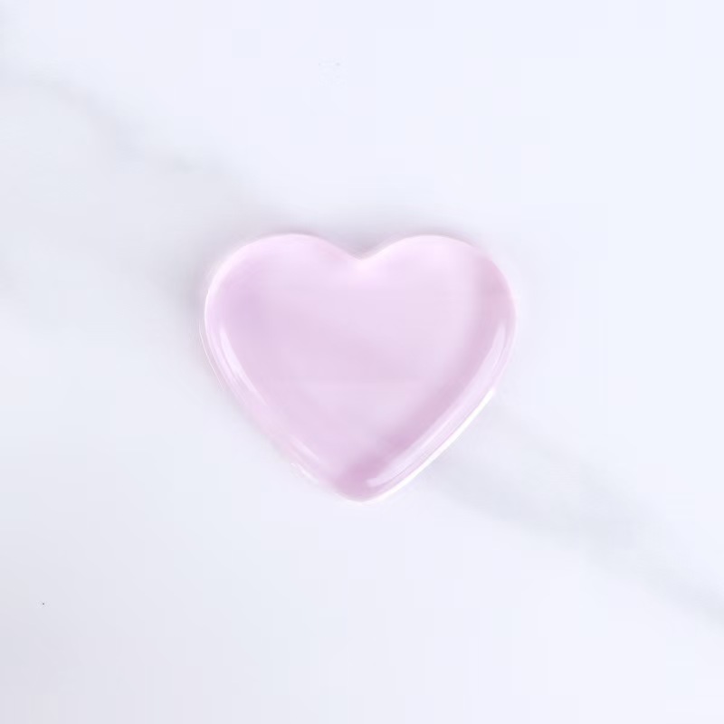 Custom Logo Beauty Makeup Tool Cosmetic Foundation Applicator Pink Powder Puff Soft Face Makeup Sponge Silicone Heart Shape Puff