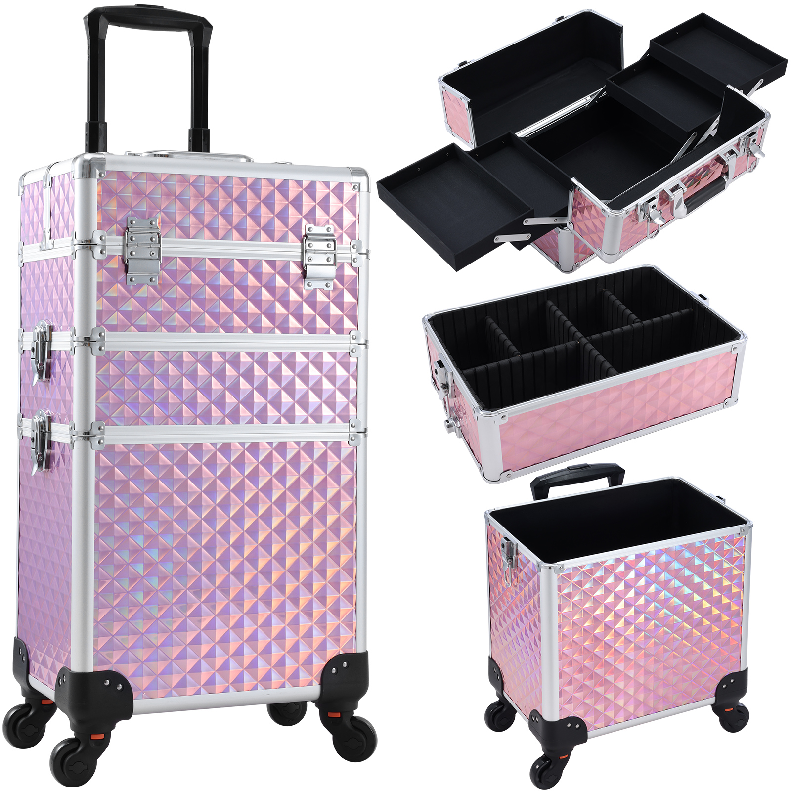 Makeup Rolling Case Display 9