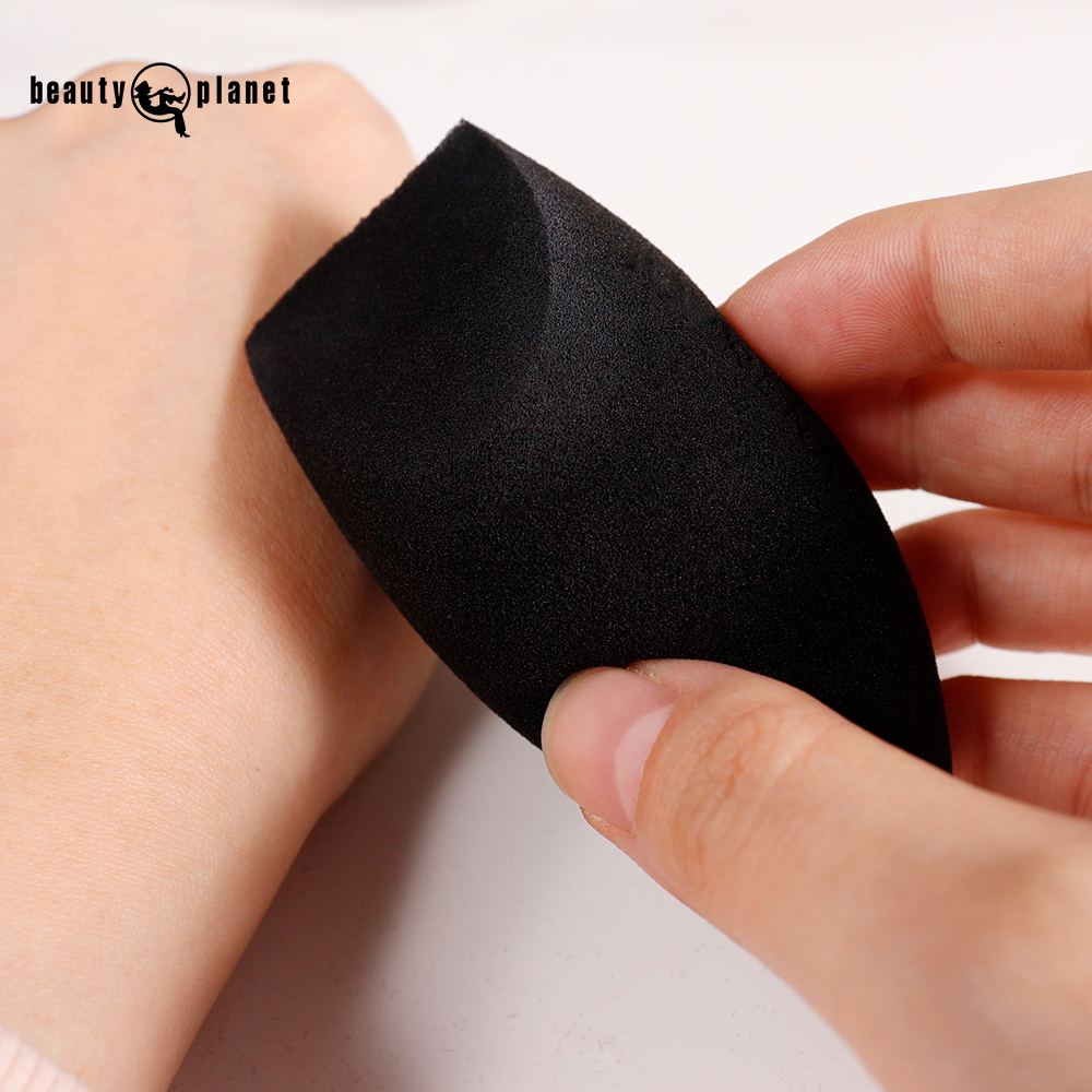 Beauty Planet Egg Makeup Blender Custom Logo Cosmetic Black Makeup Blender Puff Foundation Wet and Dry Makeup Blenders &amp; Sponges