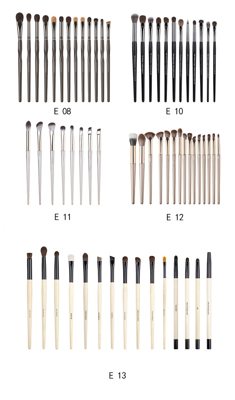 Eye Makeup Brush Set Eyeshadow Eyelash Eyebrow Makeup Brushes Convenient Eyebrow Eyeshadow Eyelash Brush Set