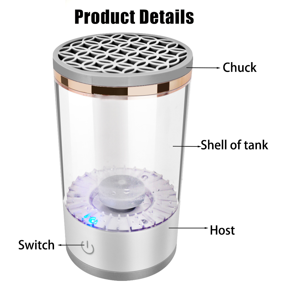 makeup brush cleaner features