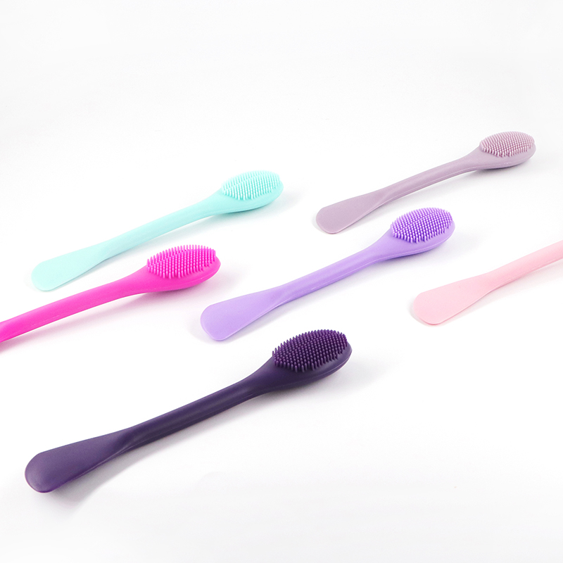 Silicone Facial Mask Applicator Face Masks Skincare Brush Facial Scrubber Double-Head Lotion Spatula Scoop for Makeup Foundation