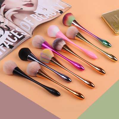 Pretty Small Waist Thin Handle Nail Dust Brush Nail Powder Brush Nail Tools