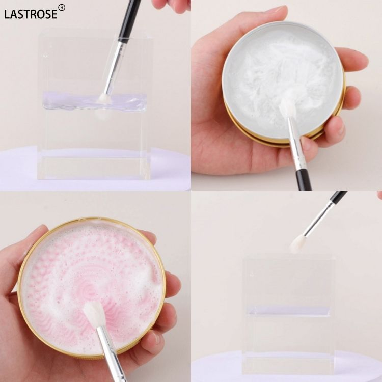 Wholesale Solid Makeup Brush Cleaner Cleaning Soap for Cleaning Makeup Brushes With Silicone Pad