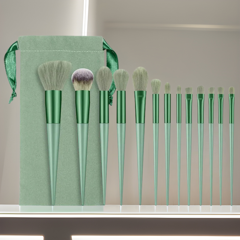 13-piece Full Set of Makeup Brushes, Including Blush Brush, Contour Brush Soft-bristle Makeup Brushes.