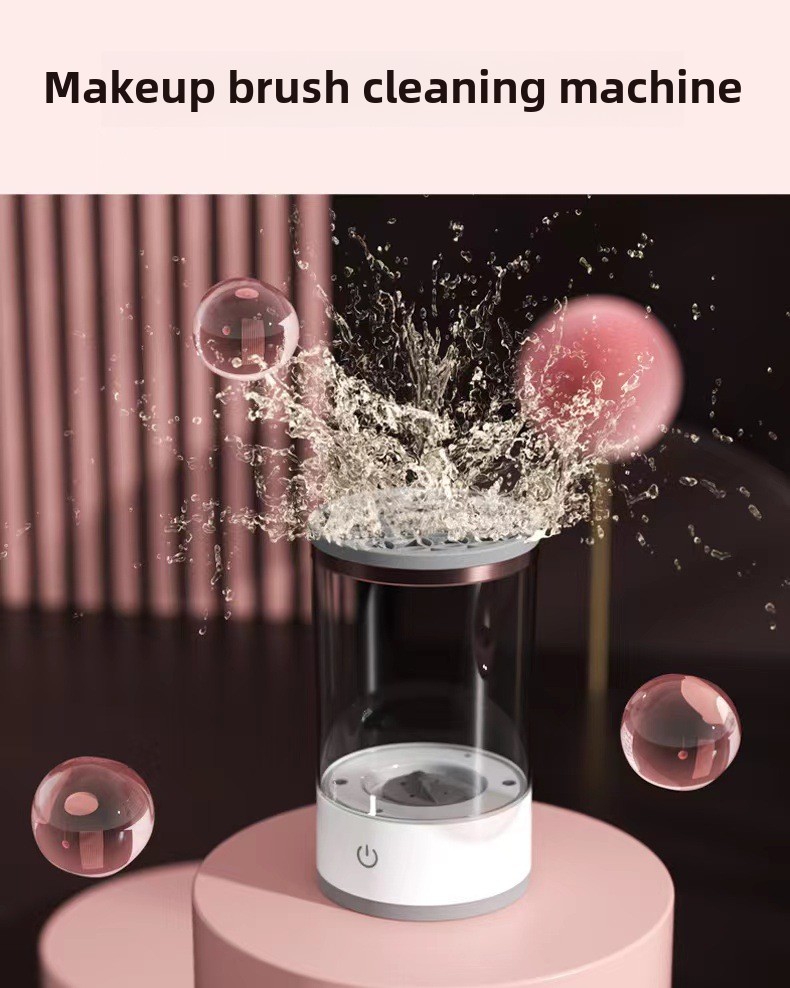 Makeup brush cleaner features