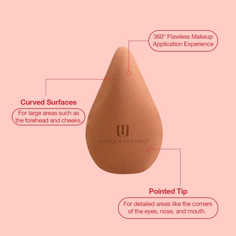 New Design Soft Latex Free Beauty Sponge with Custom Packaging &amp; Private Logo Blending Makeup Sponge for Beauty Brand