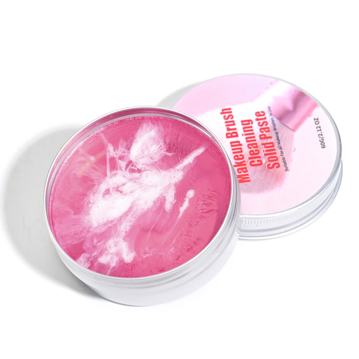 60g Hot Solid Makeup Brush Cleaner Soap Private Label Makeup Brushes Shampoo Makeup Sponge Brush Washing