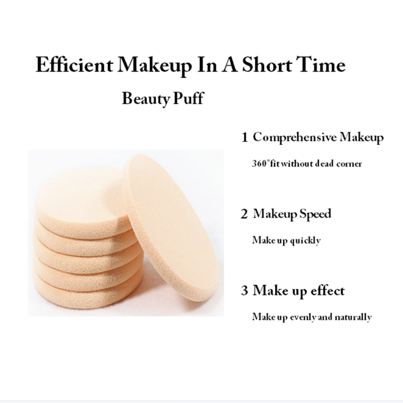 Latex Foundation Puff Round Shape View 4