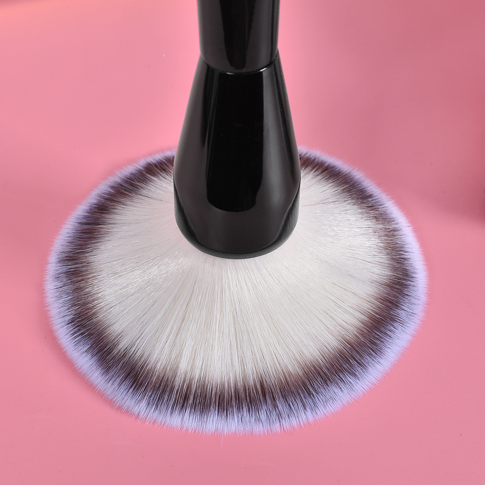 DailyQueen High Quality Luxury Large Powder Brush Super Big Black Handle Makeup Brush Private Label Crystal Makeup Brush Set