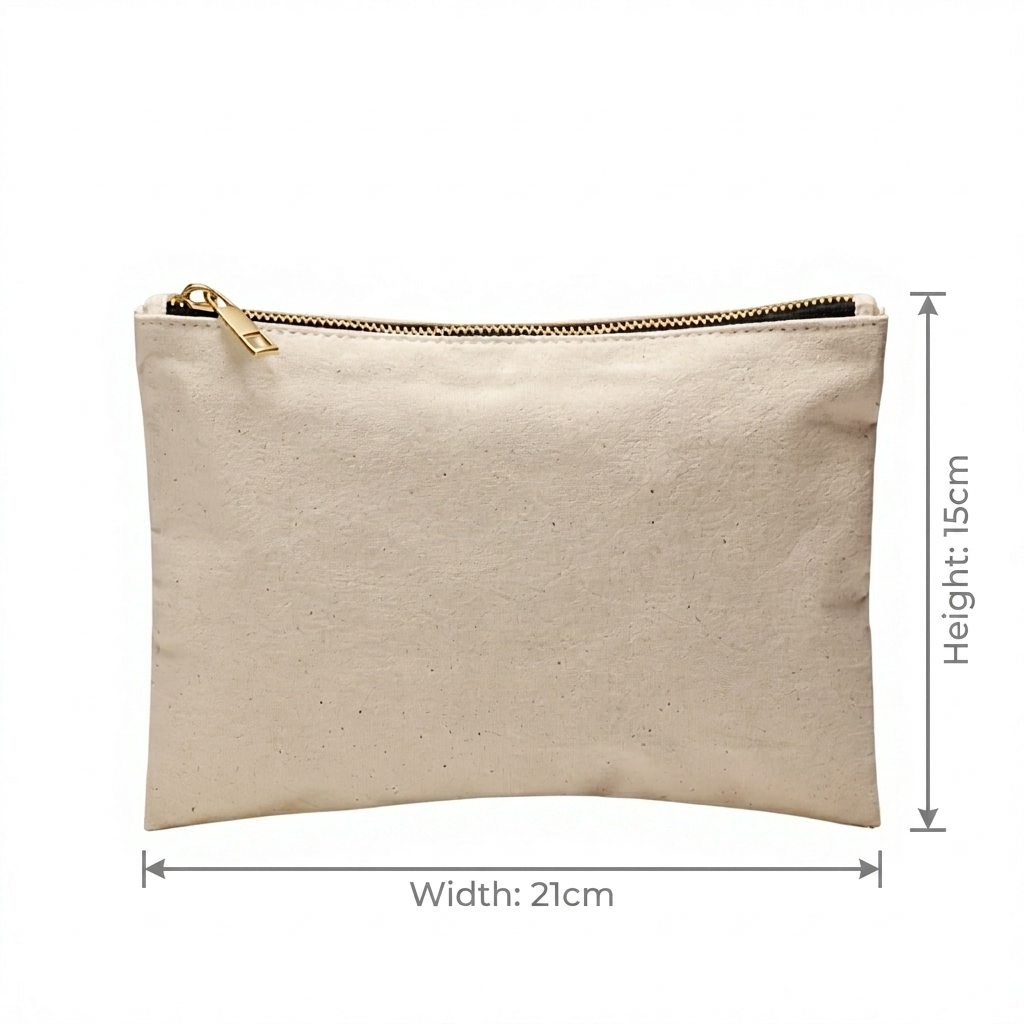 Wholesale Custom Logo Canvas Zipper Pouch Large Capacity Multi Color Small Makeup Bag Portable Travel Eco-Friendly Cosmetic Bag