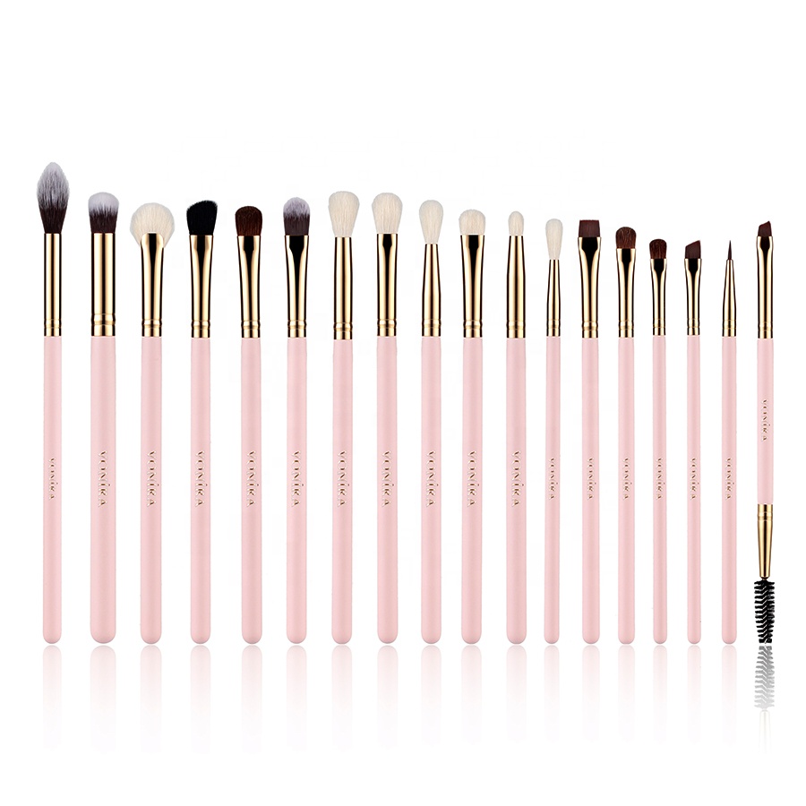 Vonira Makeup Eyeshadow Blending Brushes Set Full Complete Best Eye Brushes Set Essential Make up Cosmetic Eye Brush Eyebrow Kit