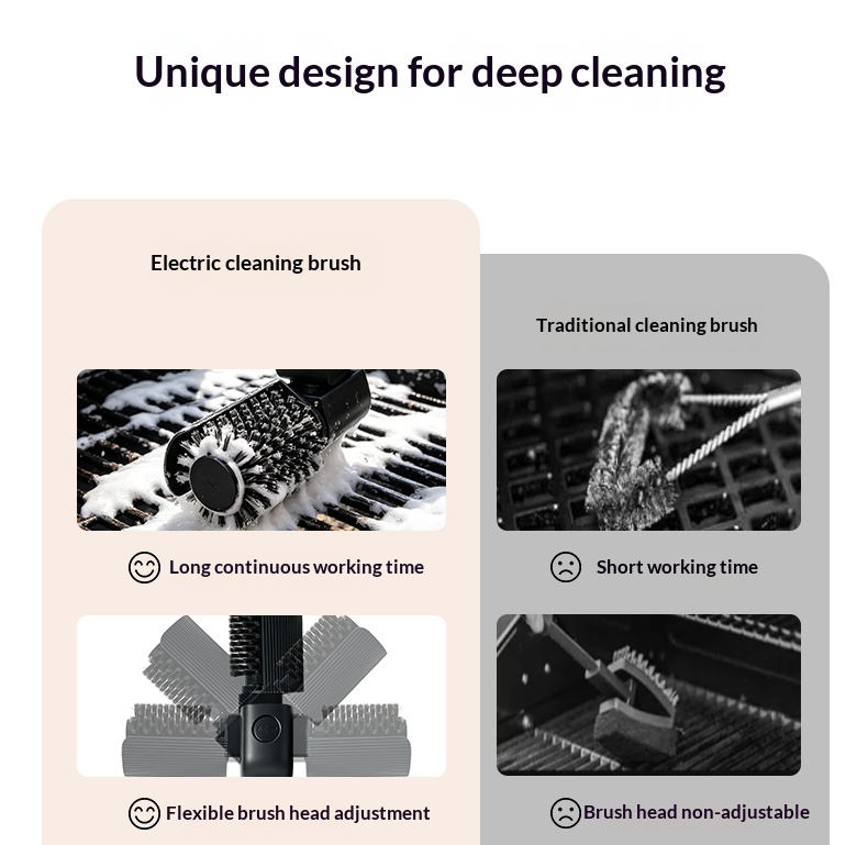 Grill brush cleaning display 4