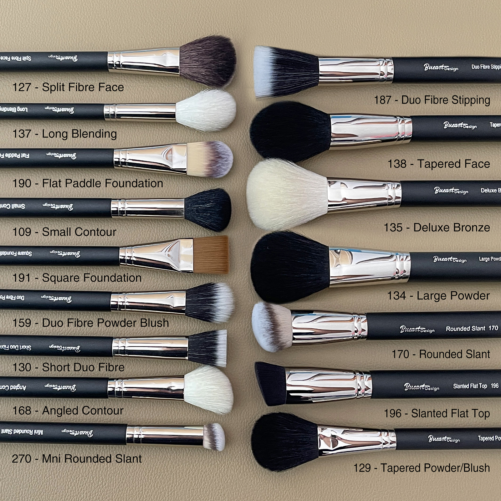 Daily Queen &amp; M-A-C 42pcs Sepr Series Black Animal Goat Hair Professional Powder Foundation Eyeshadow Makeup Brush Set