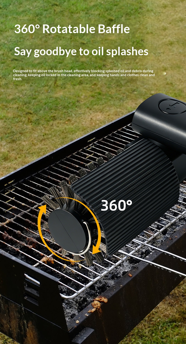 Grill brush cleaning display 8