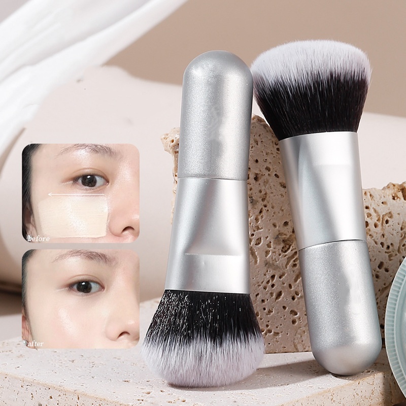 Face Makeup Brushes for Beauty Makeup Foundation Brush Custom logo Top Quality PBT Synthetic Hair Liquid Cream Foundation Brush
