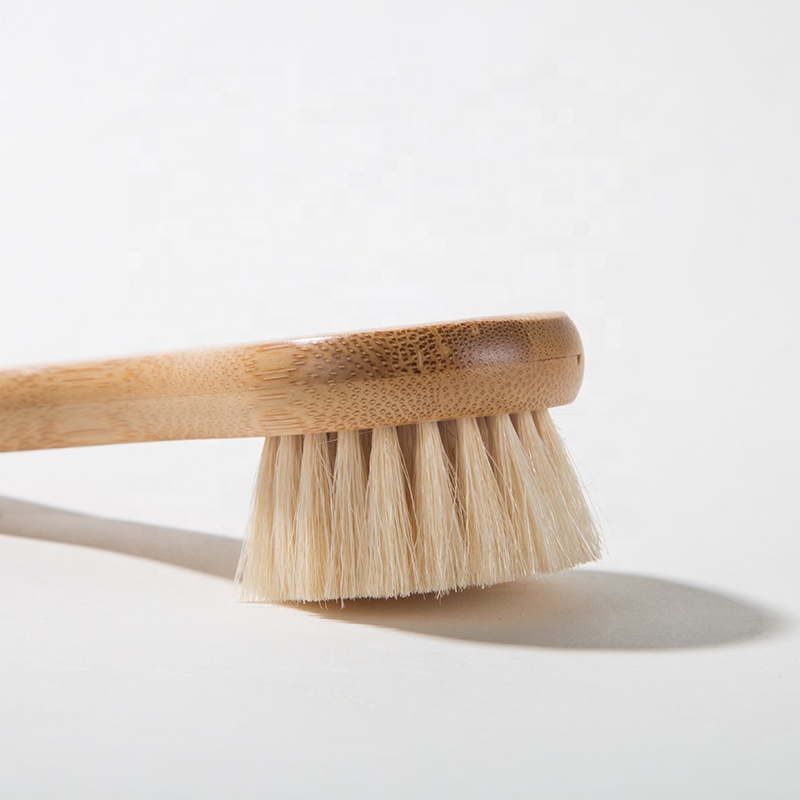 Wholesale Soft Skin Friendly Promotional Face Cleaning Washing Brush for Facial Bamboo Handle Cleaning Brushes