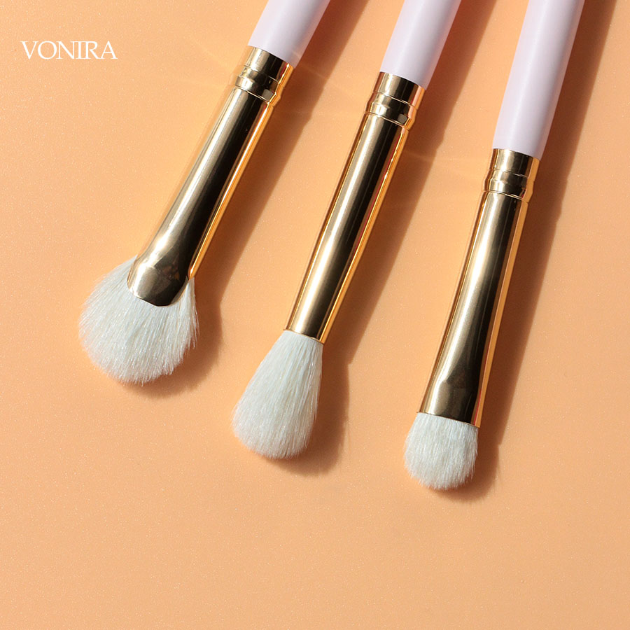 Vonira Makeup Eyeshadow Blending Brushes Set Full Complete Best Eye Brushes Set Essential Make up Cosmetic Eye Brush Eyebrow Kit