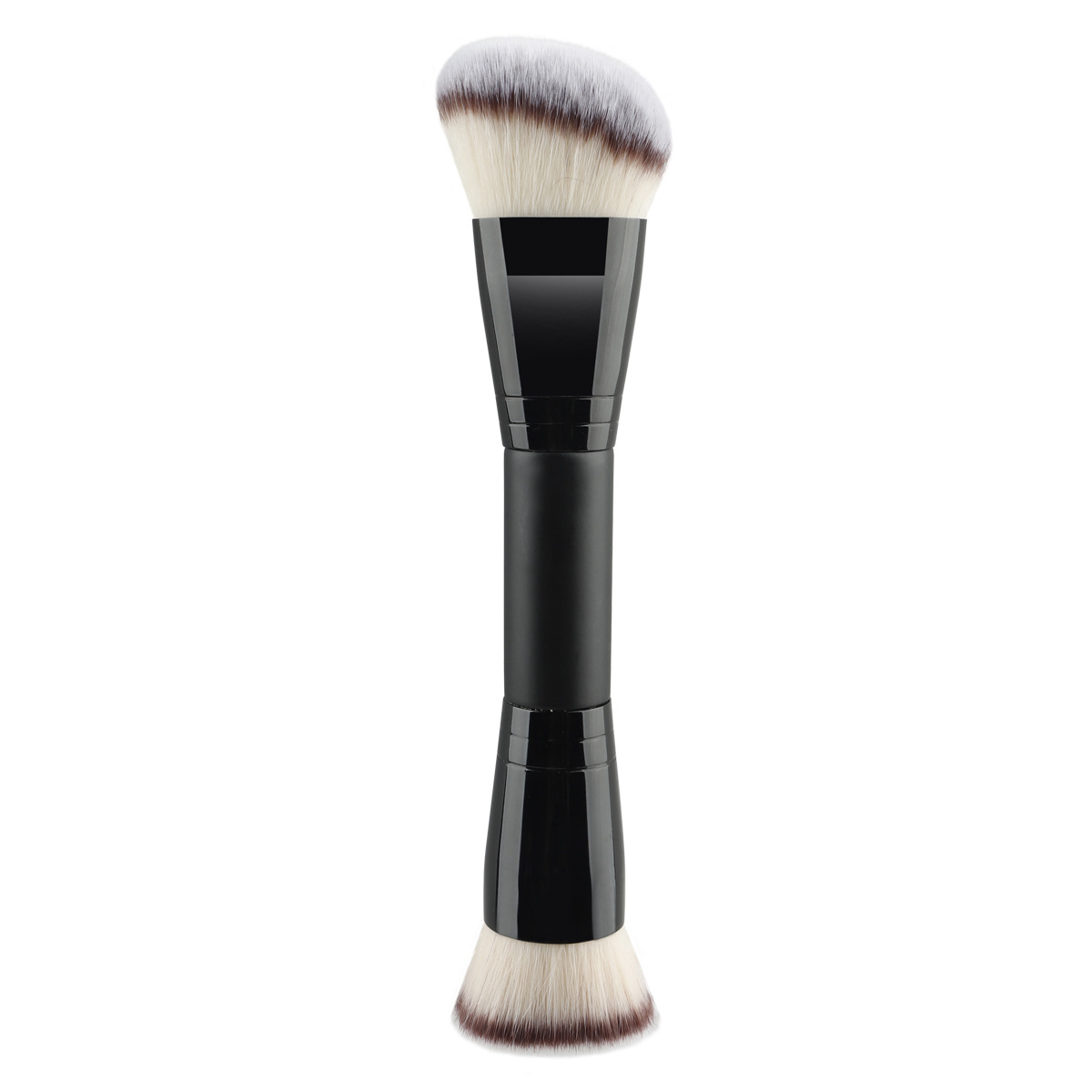 Double-Ended Metal Handle 8-Piece Cosmetic Brush Powder Blending Makeup Brushes for Face &amp; Eyes Concealer Eye Shadow Custom Logo