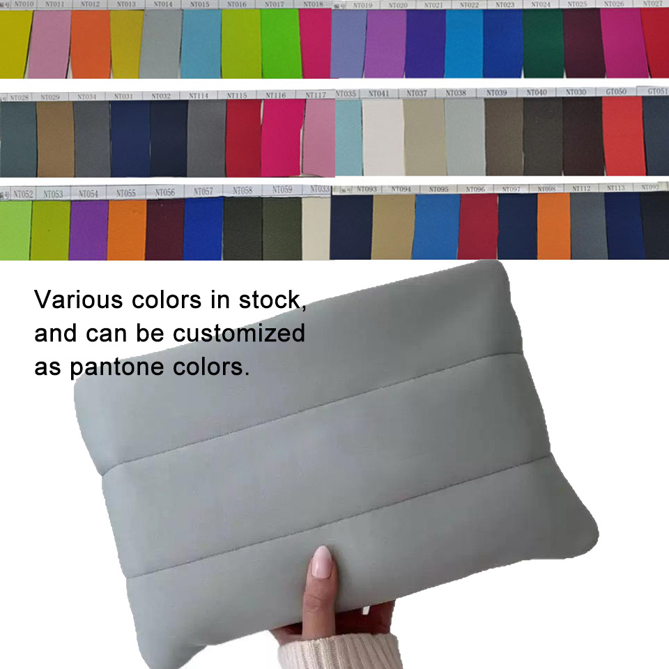Silicone Logo Reusable Travel Toiletry Bubble Beauty Pouch Recycle Quilting Neoprene Puffy Makeup Bag Custom Logo