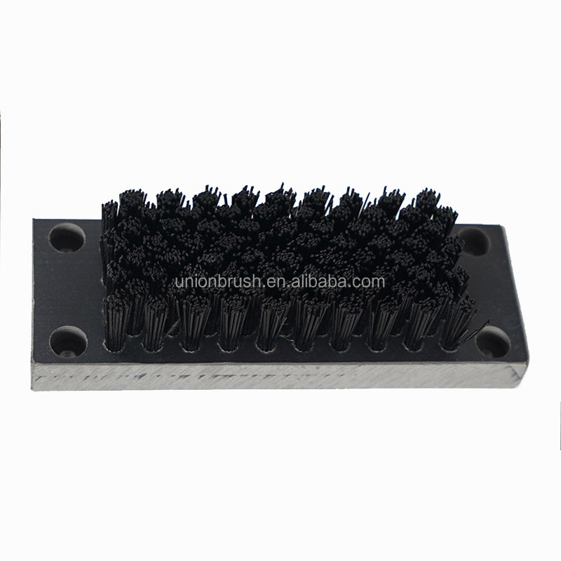 Customized Plate Strip Brushes PP/PVC/nylon Base Panel Nylon Bristle Tufted Lath Brushes For Cleaning