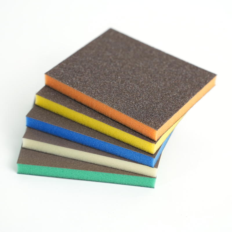 Factory Hot Sale SCORPION STAR H23 High Efficiency High Multicolor Sand Sponge Wet/Dry Softback Foam Pad Hand Pad Sponge