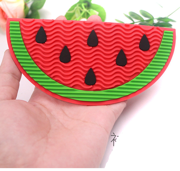 Cosmetic Brushes Cleaning Pad Silicone Makeup Brush Cleaner Mat Portable Washing Tools With Suction Cups