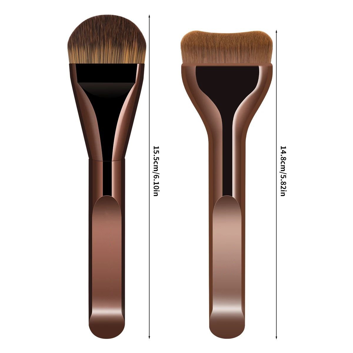 Professional Vegan Synthetic Foundation Brush Skin-friendly Soft Texture Contour Makeup Brushes Professional Cosmetics Tools