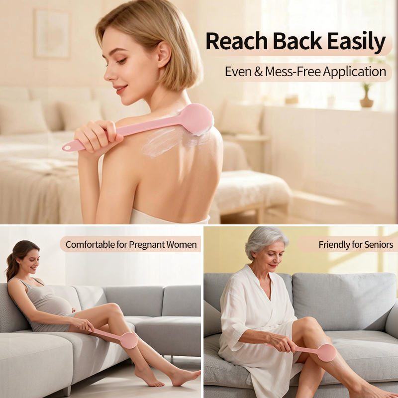 Latest Personal Care Item Body Lotion Applicator Sunscreen Applicator Silicone Long Handle Back Applicator No Mess Hands Free