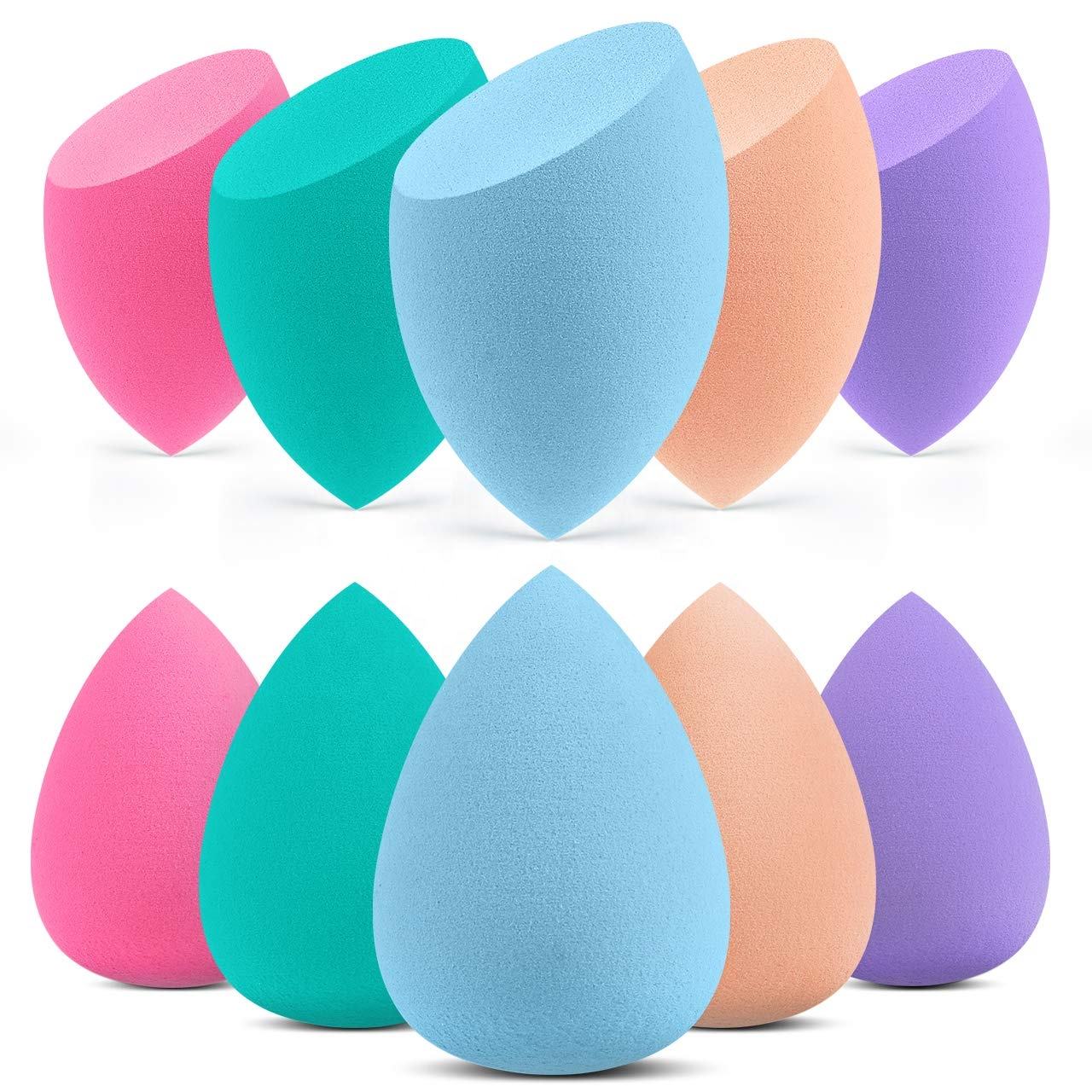 No Moq Multi-color Makeup Sponge Wholesale Custom Logo Latex-free Beauty Makeup Blender Foundation Sponge