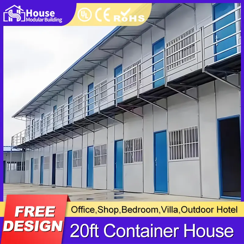 Custom Single-story blue K-shaped prefabricated house Manufacturer, Suppliers