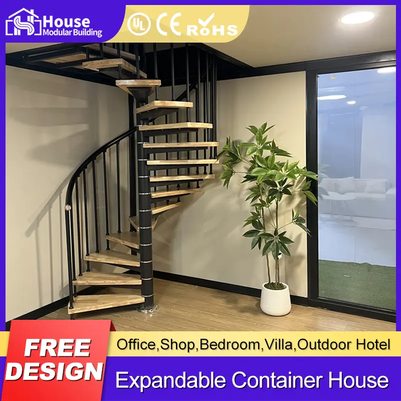 Custom 20ft Two-Story Expandable Container House with Flat Roof Manufacturers, Companies
