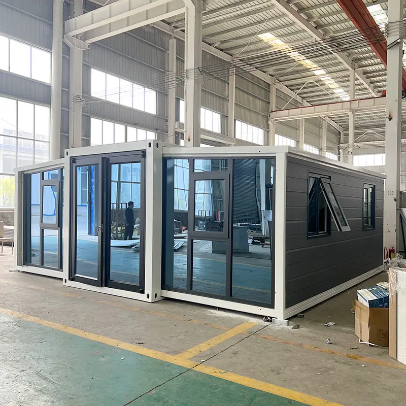 OEM 20ft expandable container house with 2-bedroom-1-living-room layout Manufacturer, Suppliers